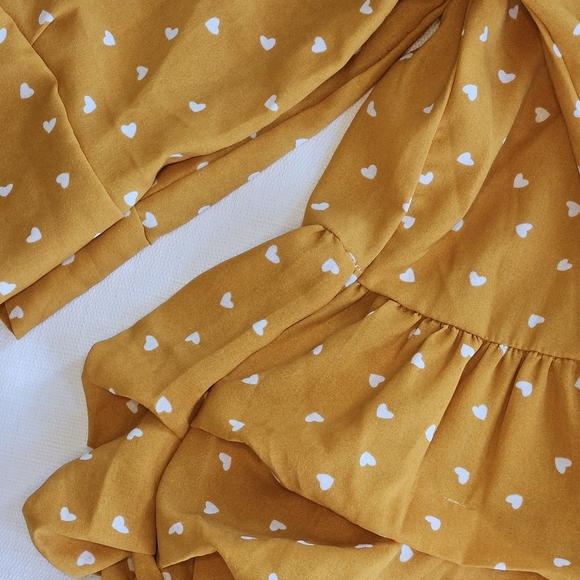 Romantic Wrap Top Fall Colors Tie Front Bell Shape Cuffs Size M - Picture 5 of 9